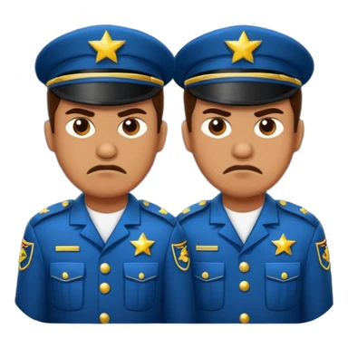 Angry guards at night with stars and moon sticker