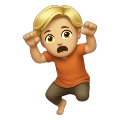 Throwing a tantrum sticker