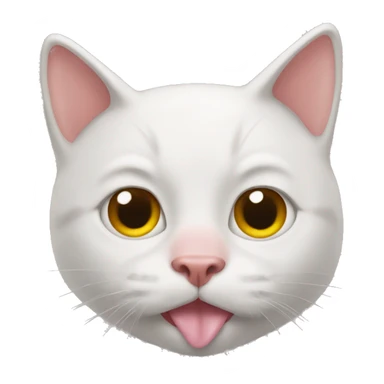 cat with piggy nose sticker