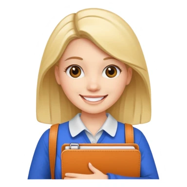 young woman with planner sticker