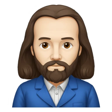 Dmitri Mendeleev with periodic table of elements sticker