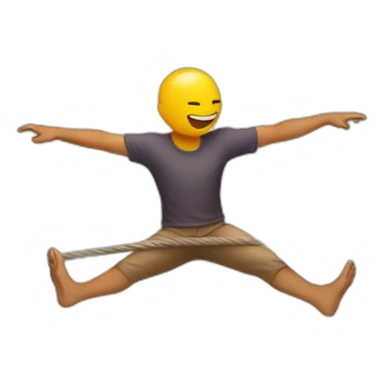 balancing-on-a-tightrope sticker