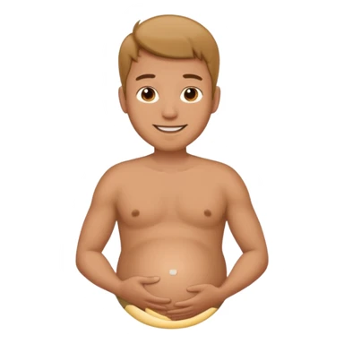male pregnant sticker