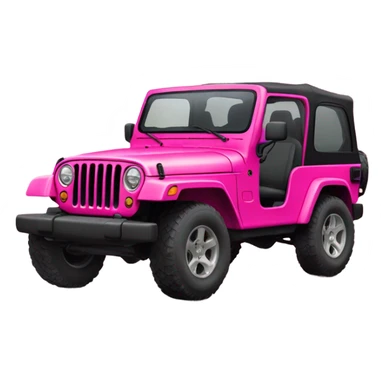 Pink jeep  sticker