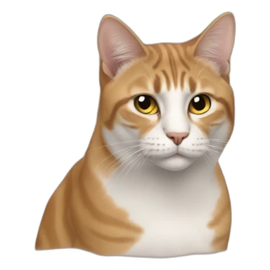 Giga Chad is a cat sticker