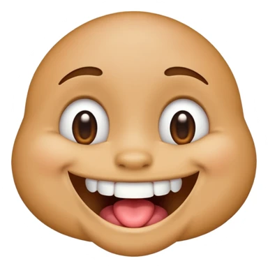 drooling emoji with special needs, friendly and positive expression sticker