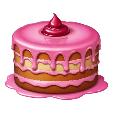 pink gooey jam cake sticker