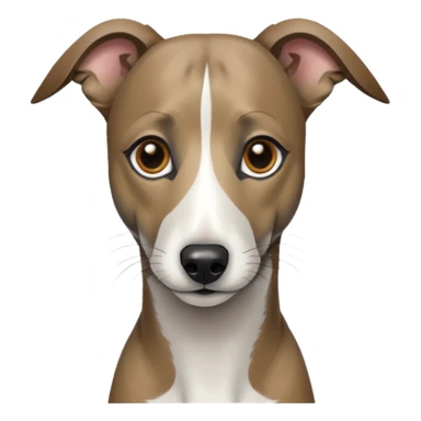 Create a brindle whippet emoji sticker