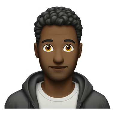 casual indoor portrait of man sticker