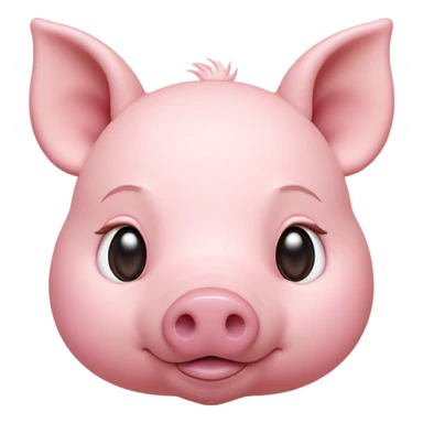 Cinematic Noble Piglet Portrait Emoji, Poised and regal, with a tiny, delicate build and a soft, smooth rosy-pink hide, deep-set soulful beady eyes, Simplified yet sharp and sophisticated features, highly detailed, glowing with a gentle, dignified glow, high shine, intelligent and endearing, stylized with an air of miniature nobility, focused and attentive, soft glowing outline, capturing the essence of a watchful and confident little piglet, so majestic it feels as though it could scamper out of the screen with effortless authority! sticker