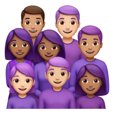purple people group sticker