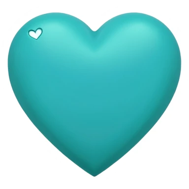 Corazón turquesas oscuro, más oscuro tirando a. Verde un poco mas azulado verdoso  sticker