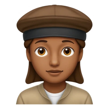 Con un gorro para atras sticker