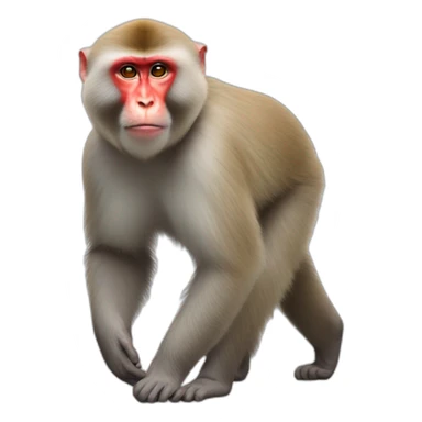 Japanese Macaque Walking sticker