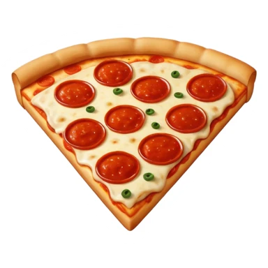 Square pizza sticker