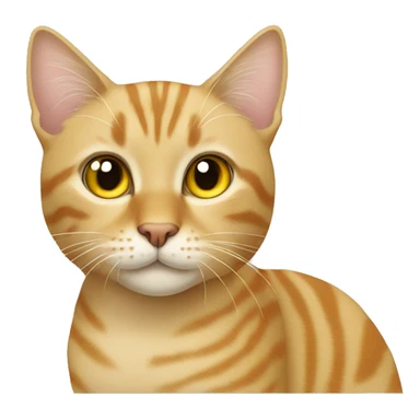 blonde tabby cat sticker