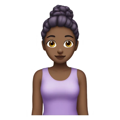 a girl with aesthetic lilac purple things sticker