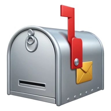 silver mailbox front sticker