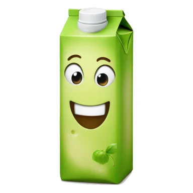 Happy apple juice box sticker