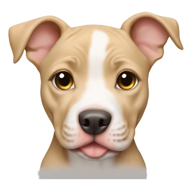 Female Blonde pitbull puppy sticker