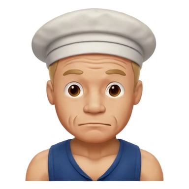 My face on Popeye the Sailor Man sticker