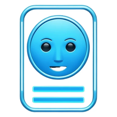 RFID signal sensor iphone style emoji no face...  sticker