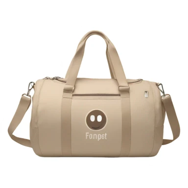 Beige cute gym bag sticker