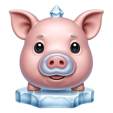Break the ice pig sticker