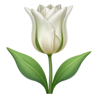 Make a white tulip emoji sticker