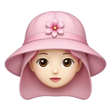 A cute Sakura hat sticker