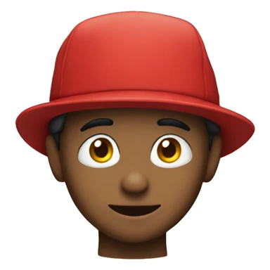 Boy with red hat on sticker