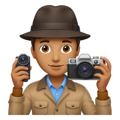 photographer from behind taking a photo sticker