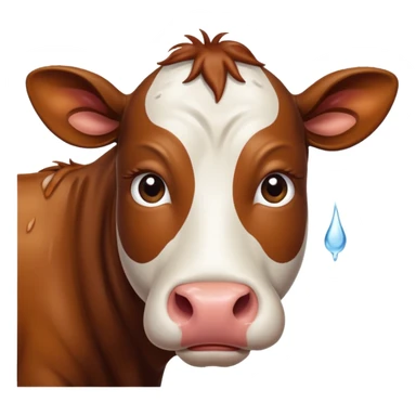 cow crying 500x500 sticker