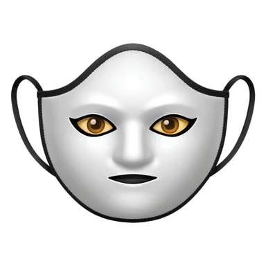 mask for saving from pollustion sticker