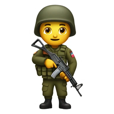 Soldier with Ak-47 sticker