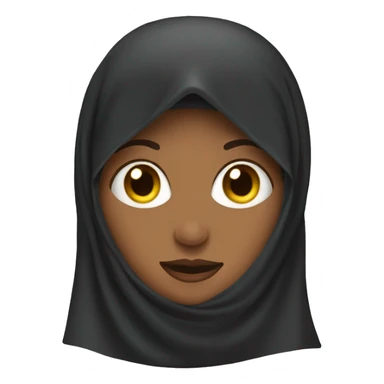 Woman with a burqa sticker