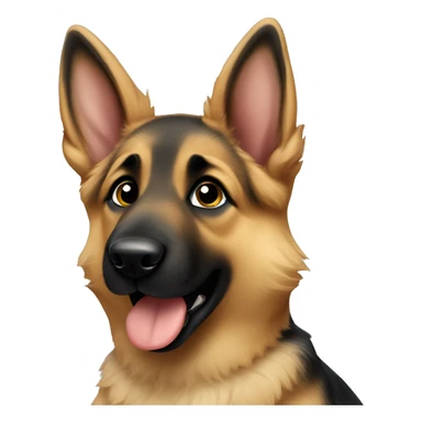 Furry baby german shepherd  sticker