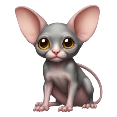 Cute Bat-Sphynx-Rat-Mouse-Rodent-Hybrid full body sticker