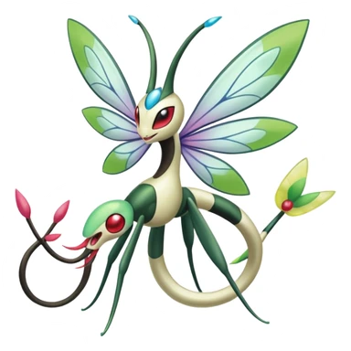 Pheromosa-Cresselia-Flygon-Meloetta-Pokémon-fusion  sticker