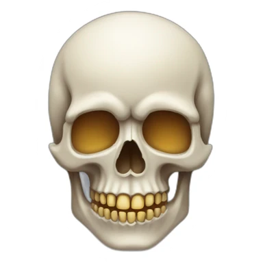 Skull in ios style sticker