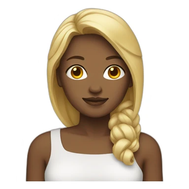 white woman SHOWS PEACE sticker