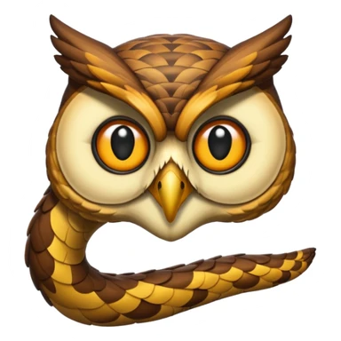 serpente gufo emoji sticker
