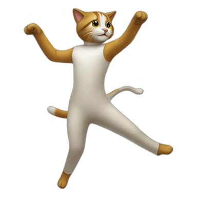 Un chat qui danse sticker