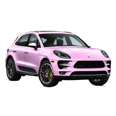 electric porsche macan in the colour provence sticker