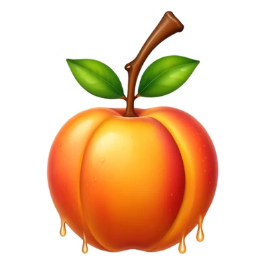 Dripping. Nectarine sticker
