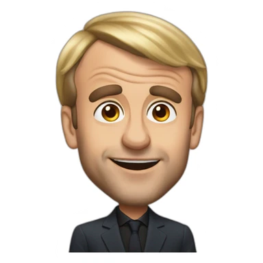 Crazy big Emmanuel Macron sticker