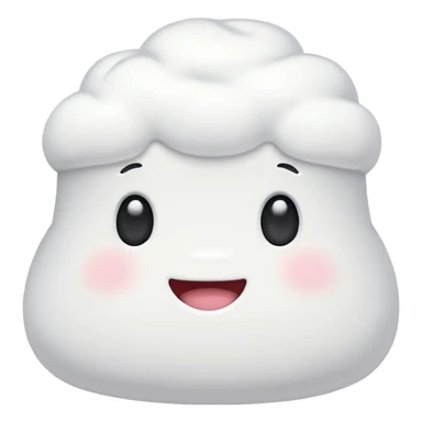 tiny marshmallow emoji sticker