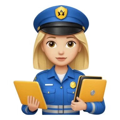 сделай специалиста по охране труда, светловолосую девушку с ноутбуком в руках sticker