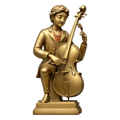 musician statue sticker