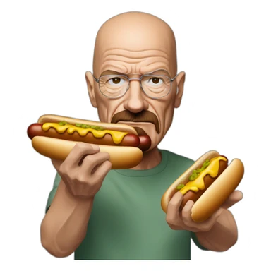 walter-white-eating-hot-dog sticker